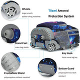 Tilami Rolling Backpack 19 inch Wheeled LAPTOP Boys Girls Travel School Student Trip, unicorn