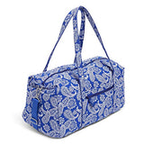 Vera Bradley unisex adult Collegiate Large Duffle (Multiple Teams Available) Travel Bag, University of Florida Royal/White Bandana, One Size US