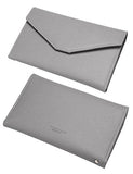 Zoppen Mulit-purpose Rfid Blocking Travel Passport Wallet (Ver.4) Tri-fold Document Organizer Holder, Grey