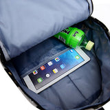 ABage Canvas Backpack Travel School Student Book Bags Daypacks, Light Green