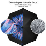 BAGAIL Double Layer Inverted Umbrellas Reverse Folding Umbrella Windproof UV Protection Big