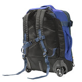 Olympia Cascade 20" Outdoor Upright Carry-On W/Hideaway Backpack Straps, Blue