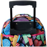 Rockland Double Handle Rolling Backpack, New Heart, 17-Inch