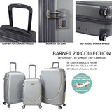 T.P.R.C. Barnet 2.0 3PC Premium Round Shell Expandable Double-Spinner Luggage