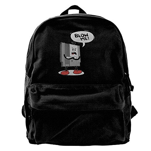 Evelyn C. Connor Nes Game - Blow Me! Canvas Shoulder Backpack Unique Mountain Backpack For Men &
