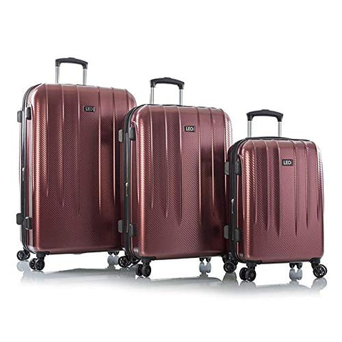 Leo by Heys - Legend Hard Side Spinner Luggage Sets 3pc Set - 31", 27" & 21.5" (Red)