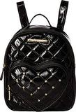 Betsey Johnson Women's Heart Pocket Backpack Black One Size
