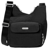 Baggallini Criss Cross Travel Crossbody Bag, Black, One Size