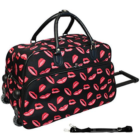 World Traveler 21-Inch Rolling Duffle Bag, Kisses