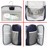 Extra Large Capacity Hanging Toiletry Bag for Men & Women, Portable Waterproof Bathroom Shower Bag,