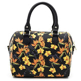 Loungefly x Marvel Black Panther Floral Duffel Purse (One Size, Multicolored)