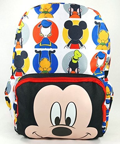MICKEY MOUSE LARGE 16" BACKPACK - BIG FACE - 12463