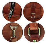 30" Inch Real Goat Vintage Leather Large Handmade Travel Luggage Bags in Square Big Large Brown bag Carry On (30 inch)