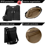 Baggallini Horizon Lightweight Crossbody Bag –Multi-Pocketed, Water Resistant Travel Purse With