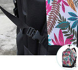 Hcc& Portable Travel School Wheeled Backpack, Carry-On Luggage With Anti-Theft Zippers Rolling