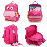 Yodo Little Kids School Bag Pre-K Toddler Backpack - Name Tag and Chest Strap, Owl