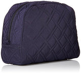 Vera Bradley Large Zip Cosmetic Bag, Classic Navy, One Size