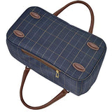 London Fog Kensington II 17" Cabin Bag, Navy Window Pane