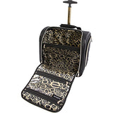 Bebe Women'S Danielle-Wheeled Under The Seat Carry On Bag, Black Croc