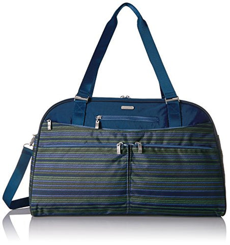 Baggallini Women'S Weekender With Rfid, Moss Stripe Multi
