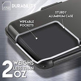 Lewis N. Clark Rfid Aluminum Wallet, Black, One Size