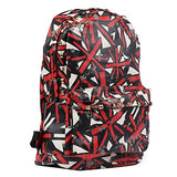 Damara Unisex Fashion Flag Print Waterproof Pu Backpack,Black