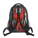 Bass Fishing Lure And American Flag Casual Backpack Bag, Fashion Lightweight Backpacks for Children's Gifts