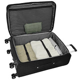 London Fog Calypso 28" Expandable Spinner, Black