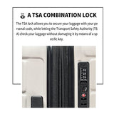 3 Piece Set Luggage Sets Women Men Teens Travel Suitcase with Lightweight TSA Lock Spinner, Home Outdoor Carry On Luggage with 4 Double Silent Wheels Adjustable Handle 20in 24in 28in, White