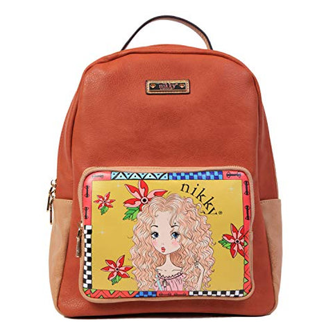 Nikky Casual Women Girl's Fashion Yellow Backpack, Travel Lightweight, Madison, One Size