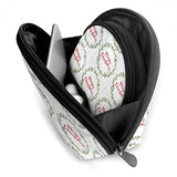 Pingshoes Makeup Bag Sweet Simple Living Handy Half Moon Toiletry Bags Organizer Women