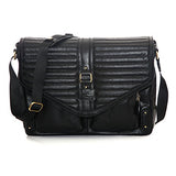 Jill-E Designs Veronica 15" Leather Laptop Bag, Black (419392)