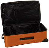 Rockland Journey Softside Upright Luggage Set, Orange, 4-Piece (14/19/24/28)