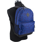 Eastsport Dome Backpack with FREE Pencil Case, Blue Geo Cracks Print