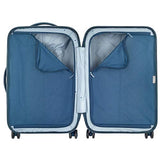 Delsey Luggage Turenne Carry-On, Hard Case Spinner Suitcase (Blue)