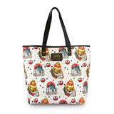 Loungefly Star Wars R2D2 Tattoo Applique Tote Bag Purse (Tan/Multi) STTB0078