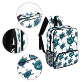 LORVIES Sea Turtles School Bag for Student Bookbag Women Travel Backpack Casual Daypack Travel Hiking Camping