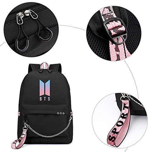 BTS Backpack Cool Casual Travel Daypack Adjustable Nepal