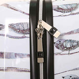 HALINA Valerie Aubergine 3 Piece Set Luggage, Multicolor