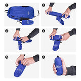 G4Free Ultra Lightweight Packable Small Backpack Casual Handy Hiking Daypack 18L(Blue)