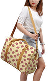 Brain Pattern Printed Canvas Duffle Luggage Travel Bag Was_42