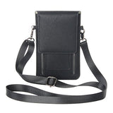 Leather Hicking Messenger Shoulder Bag, Rosa Schleife Practical Ladies Men Double Layer Zipper