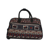 World Traveler 21-Inch Carry-On Rolling Duffel Bag, Elephant, One Size