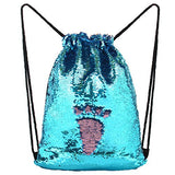 Mhjy Mermaid Bag Sequin Drawstring Backpack Dancing Bag Fashion Dance Bag Sequin Backpack Flip