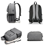 Laptop Backpack, Winblo 15 15.6 Inch College Backpack With Usb Charging Port Light Weight Travel