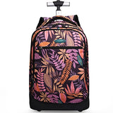 Women Trolley Backpack Computer Bag Rolling Business Bag Schoolbag Luggage
