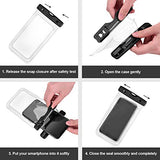 Mpow 097 Universal Waterproof Case, IPX8 Waterproof Phone Pouch Dry Bag Compatible for iPhone Xs Max/XR/X/8/8P/7/7P Galaxy up to 6.5", Protective Pouch for Pools Beach Kayaking Travel or Bath (2-Pack)