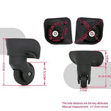 Replacment Black Luggage Swivel Repair Suitcase Parts Casters Wheels Heavy Duty with Screws