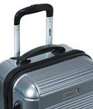 Dejuno Venture 3-Piece Hardside Spinner TSA Lock, Silver