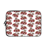 Fruits Laptop Sleeve Bag,Neoprene Sleeve Case/Pomegranate Flowering Blurry Watercolor Mediterranean